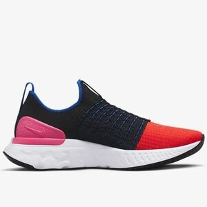 Nike Slip-On Sneakers Pink Black Blue Accents Women’s Size 7 Like New